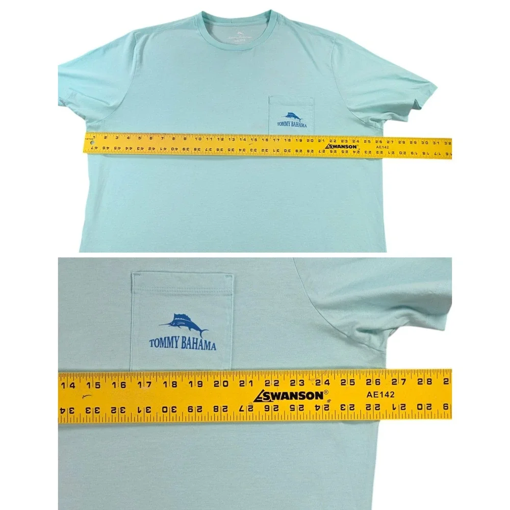 Tommy Bahama Collecting Sand Dollars Graphic Tee Mens XXL Beach Casino Shirt